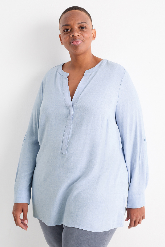 C&A Tunika, Blau, Größe: 48