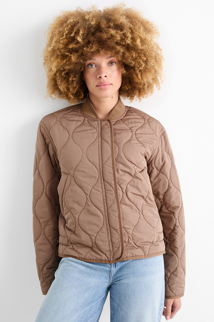 C&A Steppjacke-wasserabweisend, Braun, Größe: XL