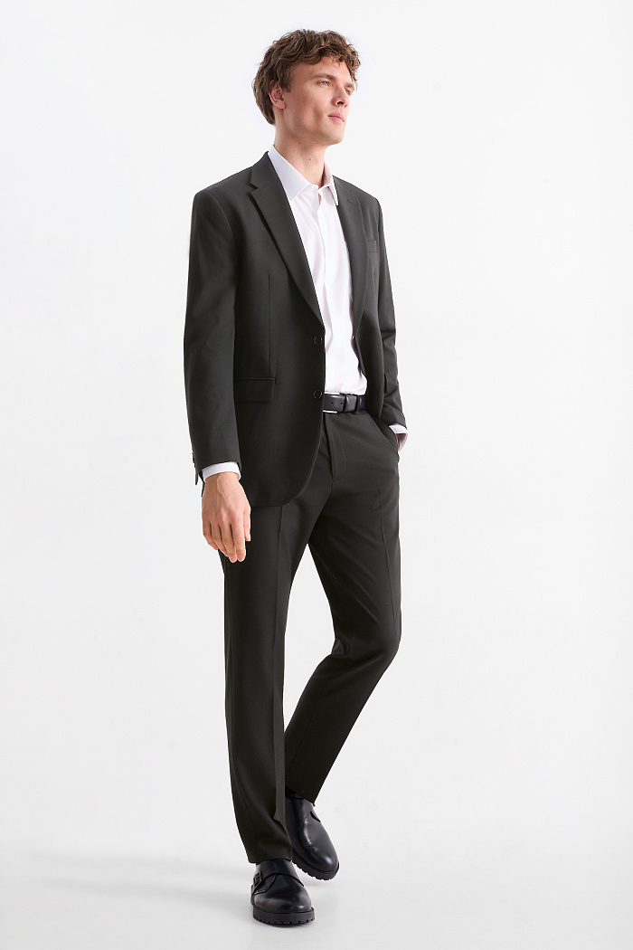 C&A Hose-Regular Fit-Flex-LYCRA , Schwarz, Größe: 50