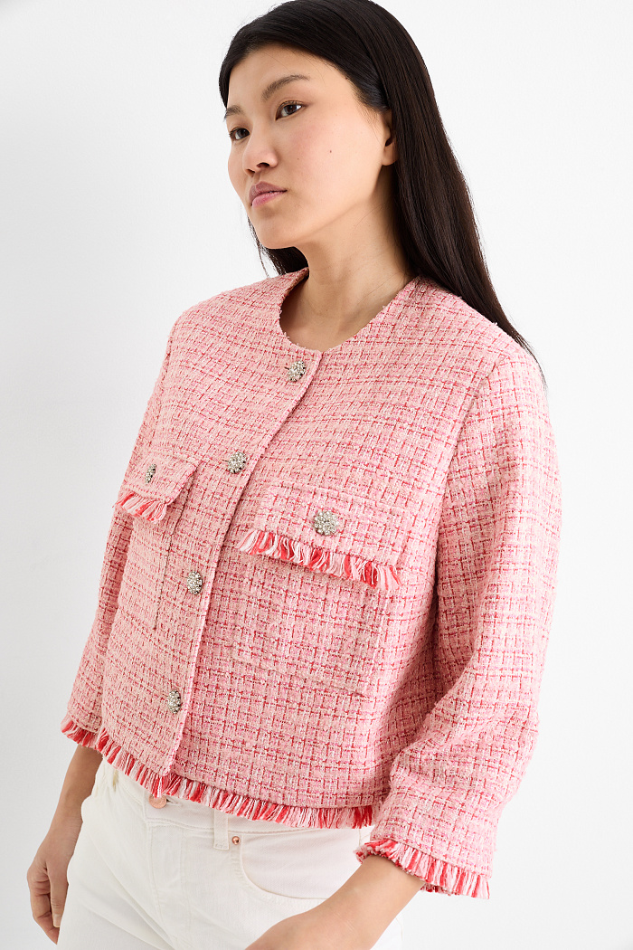 C&A Jacke, Rosa, Größe: 40