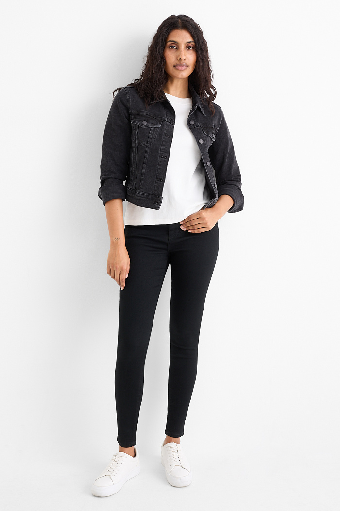 C&A Jegging Jeans-High Waist, Schwarz, Größe: 34