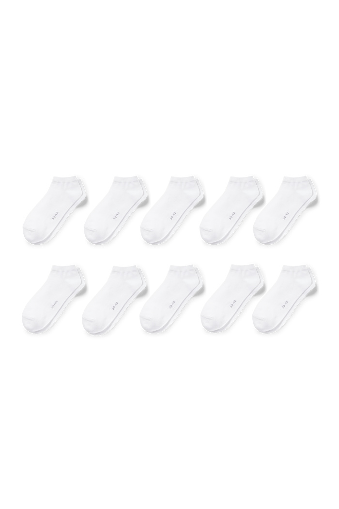 C&A Multipack 10er-Sneakersocken, Rosa, Größe: 39-42