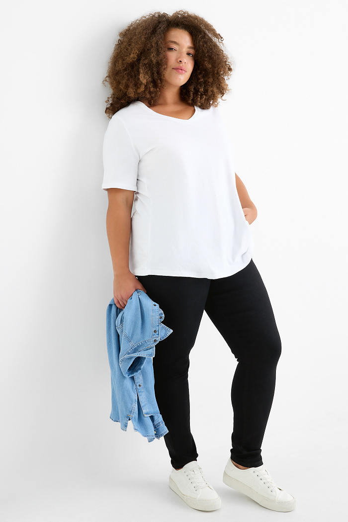 C&A Jegging Jeans-High Waist, Schwarz, Größe: 46