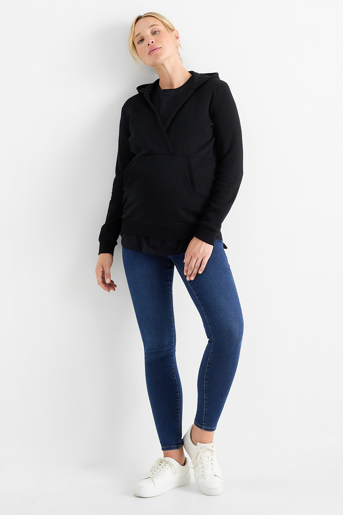 C&A Umstandsjeans-Skinny Jeans, Blau, Größe: 40