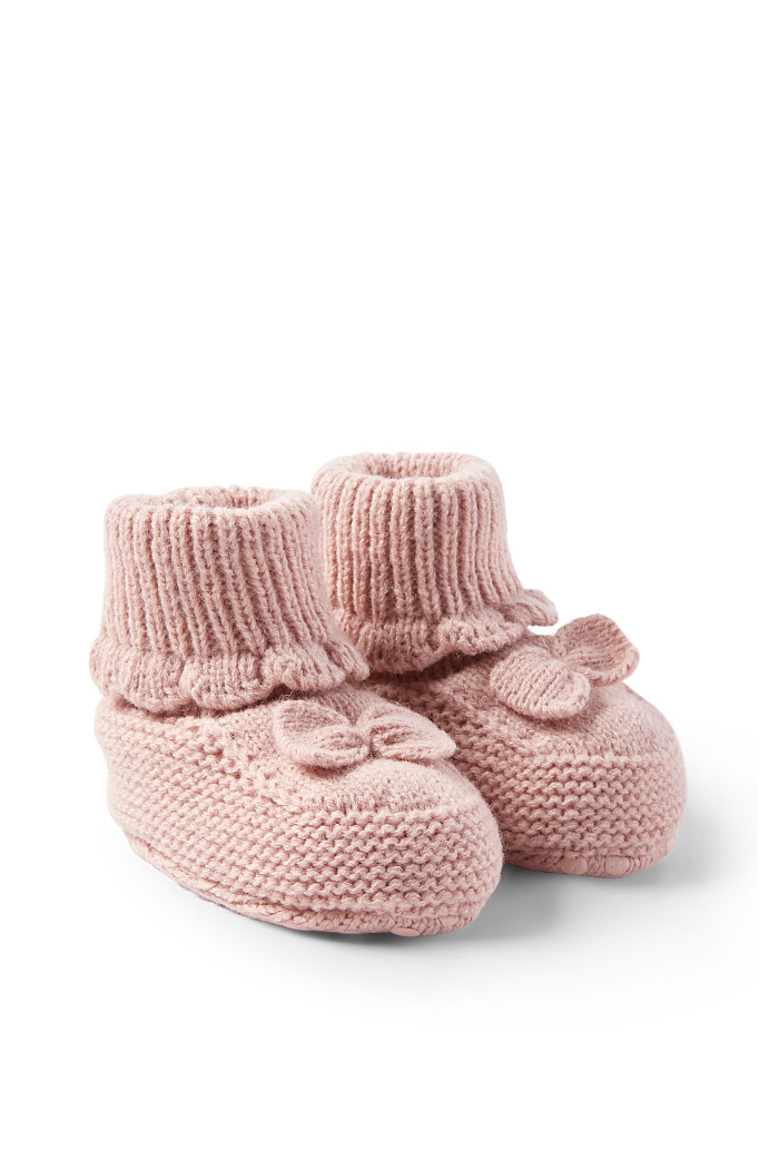 C&A Baby-Krabbelschuhe, Rosa, Größe: 15-17