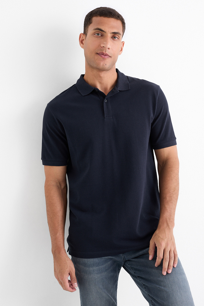 C&A Poloshirt-Regular Fit, Blau, Größe: S