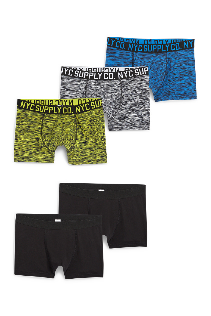C&A Multipack 5er-Boxershorts, Gelb, Größe: 170-176