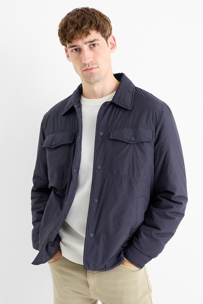 C&A Jacke-gefüttert, Blau, Größe: S
