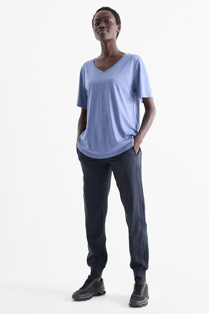 C&A Funktions-Jogginghose-4 Way Stretch, Blau, Größe: XL