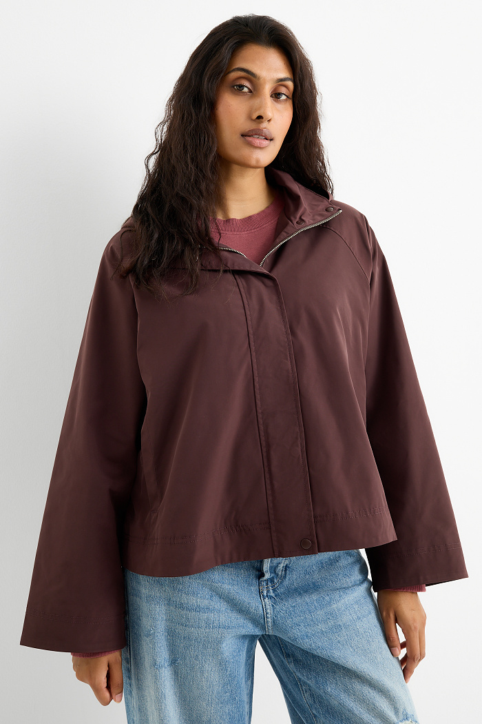 C&A Jacke mit Kapuze, Rot, Größe: S