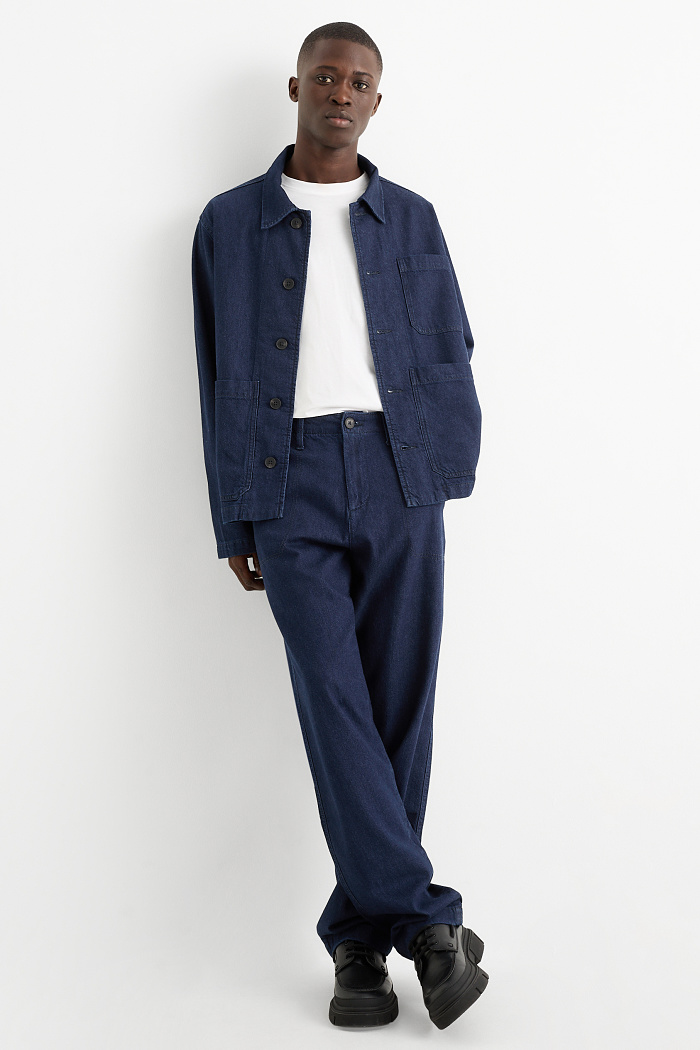 C&A Relaxed Jeans-Chino, Blau, Größe: W30 L32