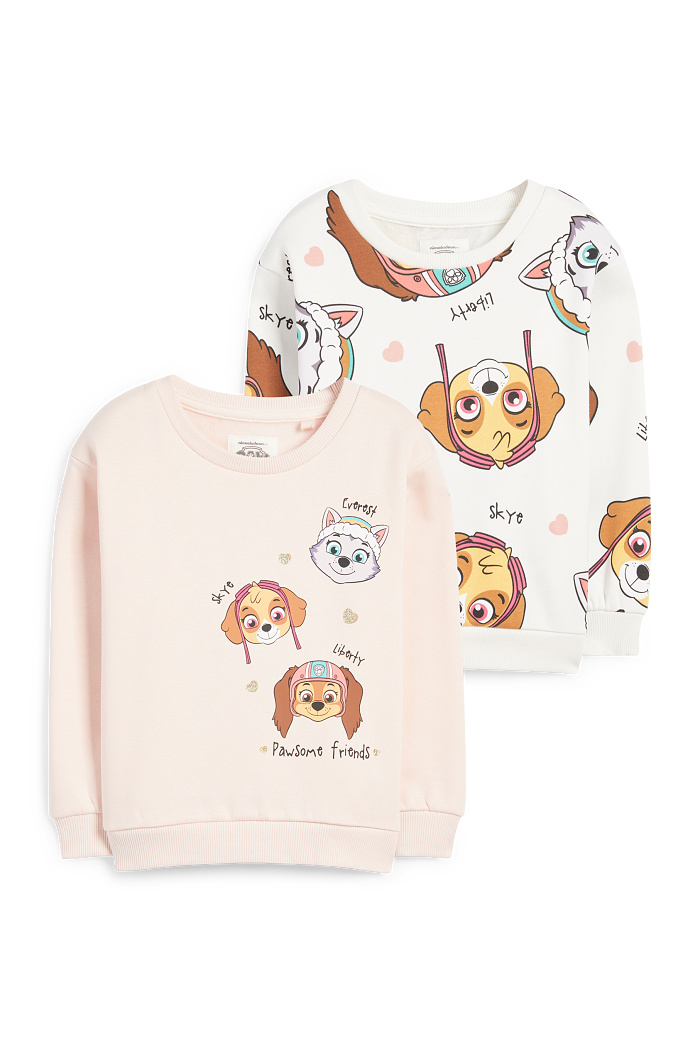 C&A Multipack 2er-PAW Patrol-Skye, Everest-Sweatshirt, Rosa, Größe: 116