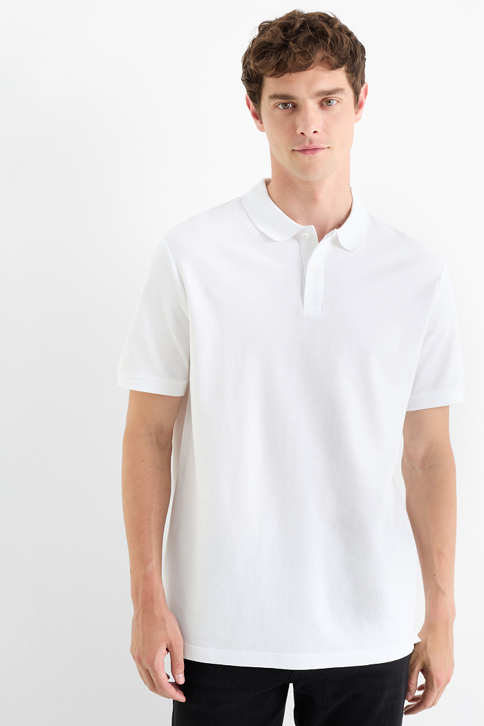 C&A Multipack 2er-Poloshirt-Regular Fit, Weiß, Größe: 2XL