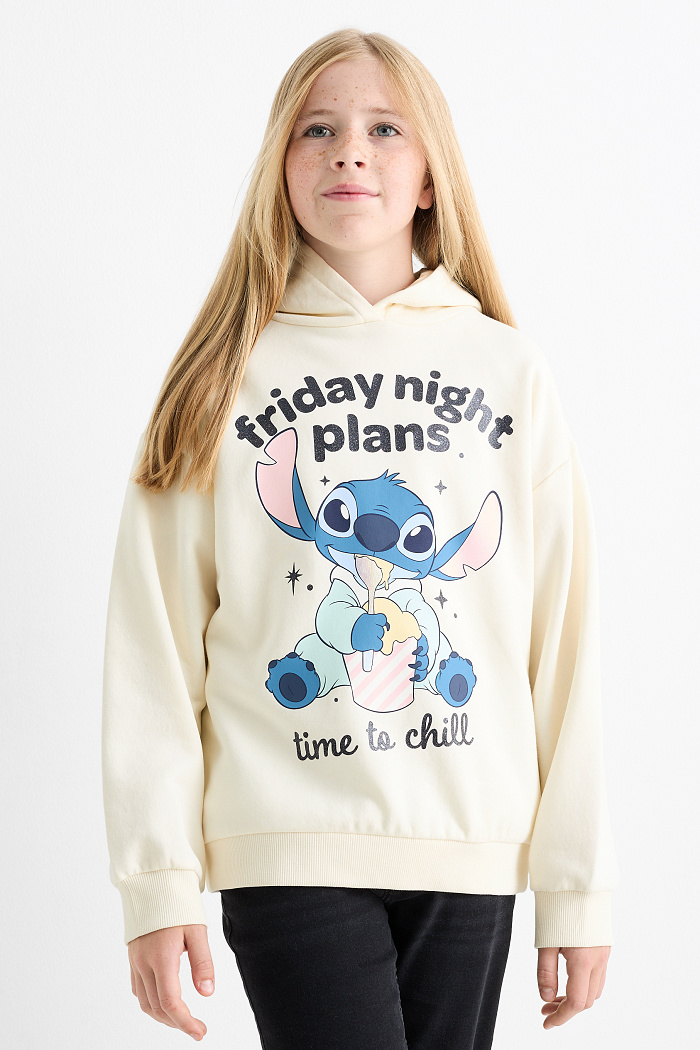 C&A Lilo & Stitch-Hoodie, Weiß, Größe: 152