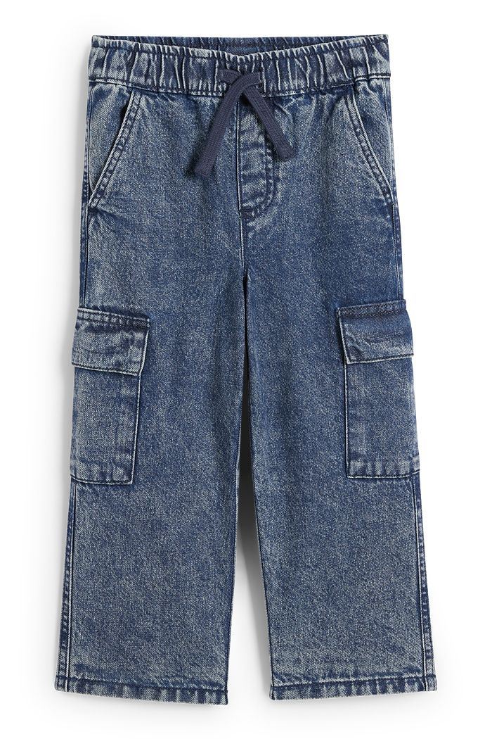 C&A Cargo Jeans-Thermojeans, Blau, Größe: 92