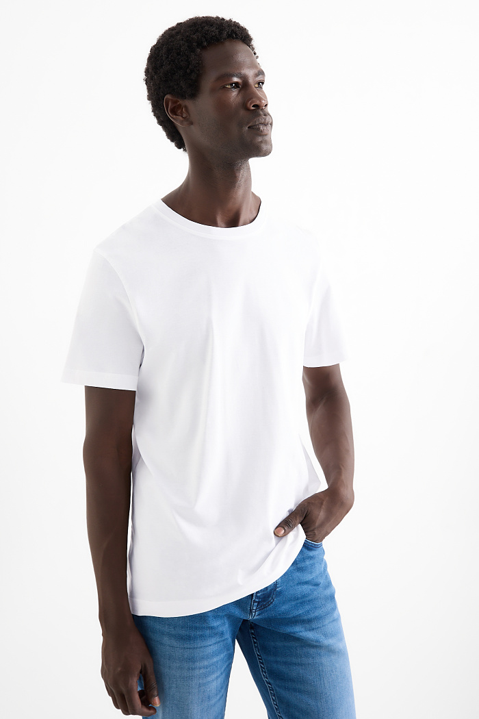 C&A Multipack 3er-T-Shirt-Regular Fit, Weiß, Größe: 3XL
