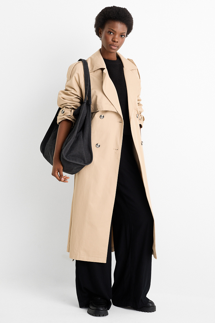 C&A Trenchcoat, Beige, Größe: M