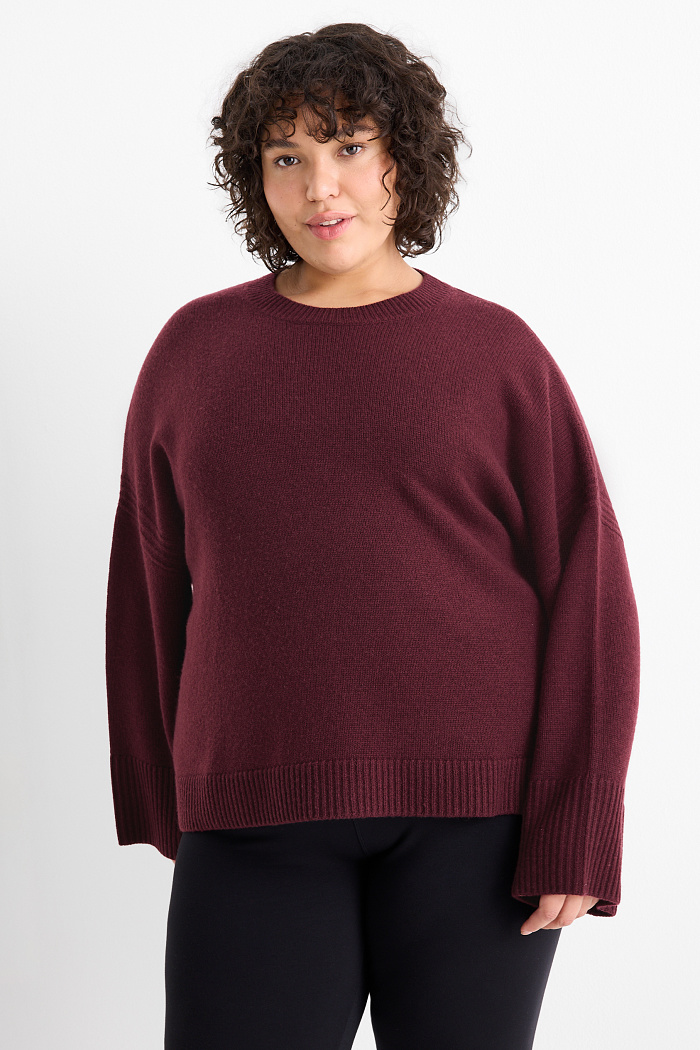 C&A Pullover mit Kaschmir-Anteil-Woll-Mix, Rot, Größe: 3XL