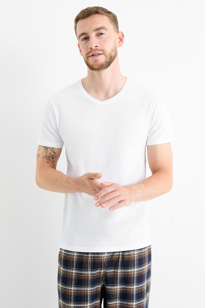 C&A Multipack 3er-Unterhemd, Weiß, Größe: 3XL