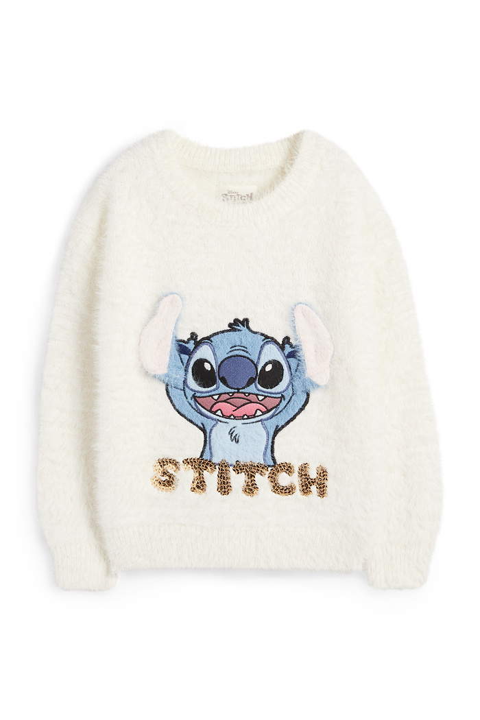 C&A Lilo & Stitch-Pullover, Weiß, Größe: 128