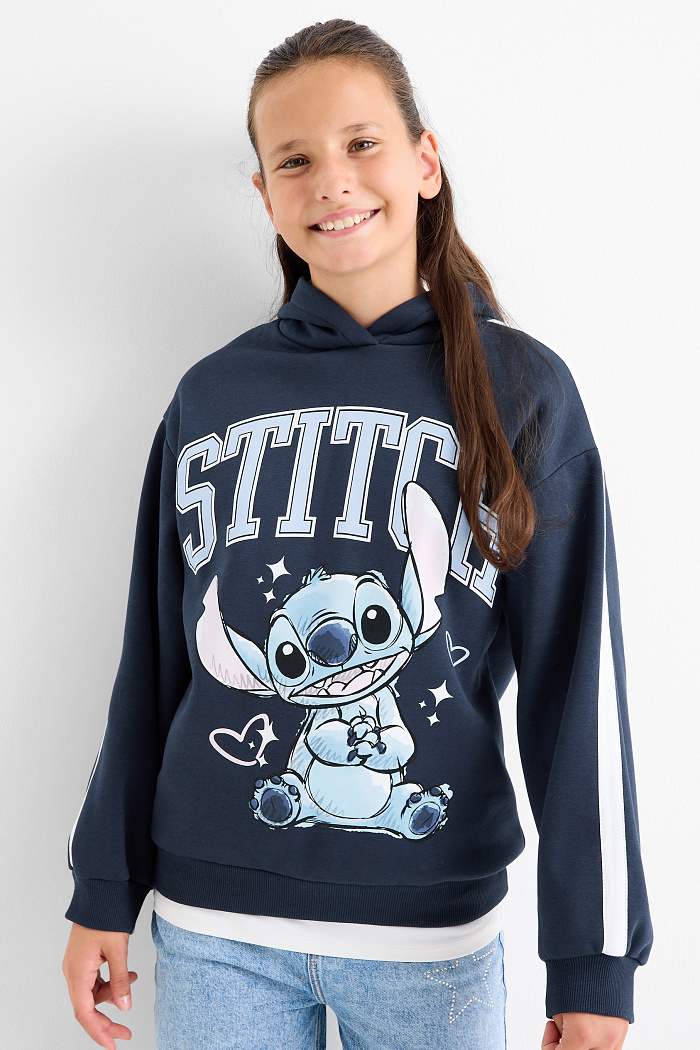 C&A Lilo & Stitch-Hoodie, Blau, Größe: 128