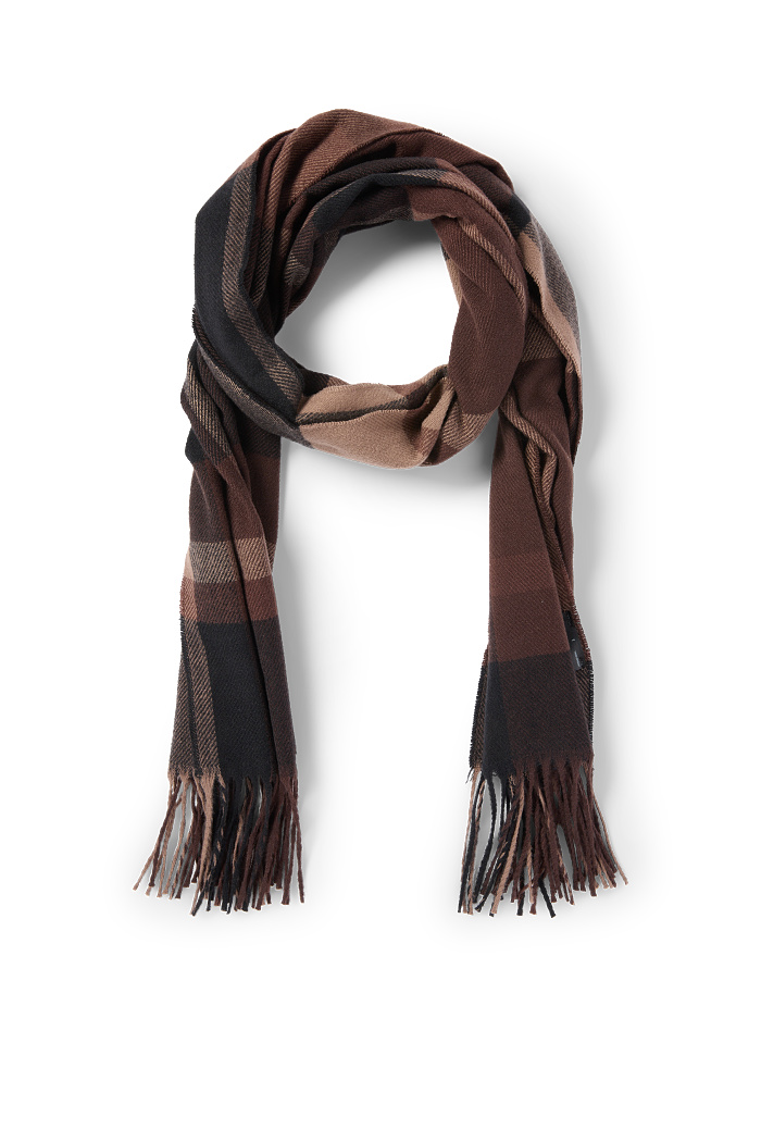 C&A Schal-kariert, Braun, Größe: 1 size