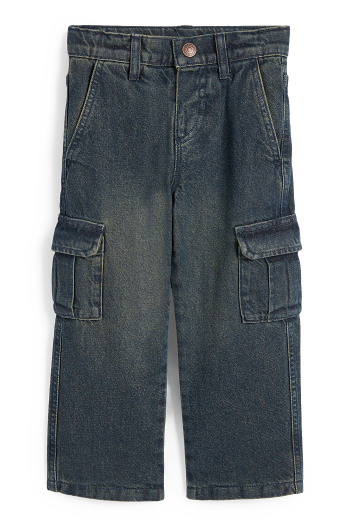 C&A Cargo Jeans-Thermojeans, Grau, Größe: 104