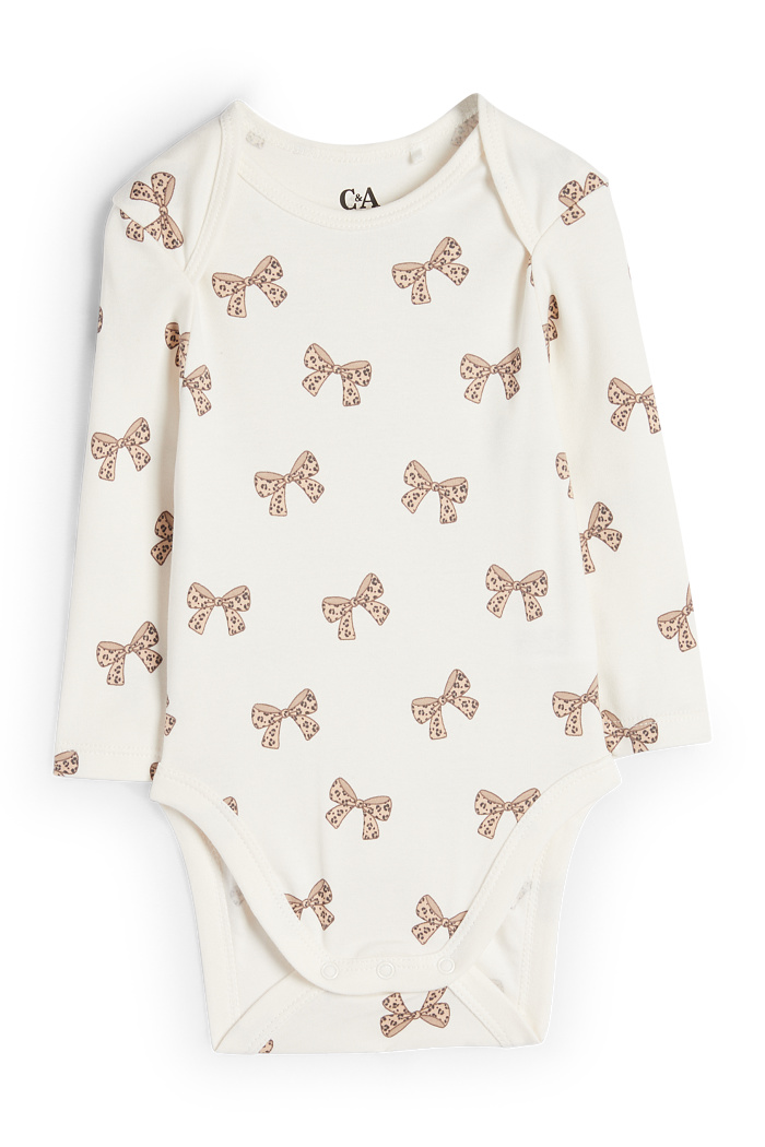 C&A Schleife-Baby-Body, Weiß, Größe: 86