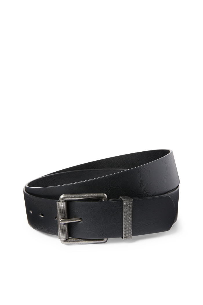 C&A Gürtel-Lederimitat, Schwarz, Größe: 115