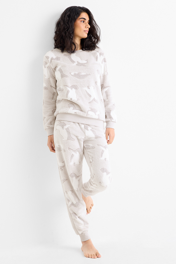 C&A Winterpyjama, Grau, Größe: 2XL