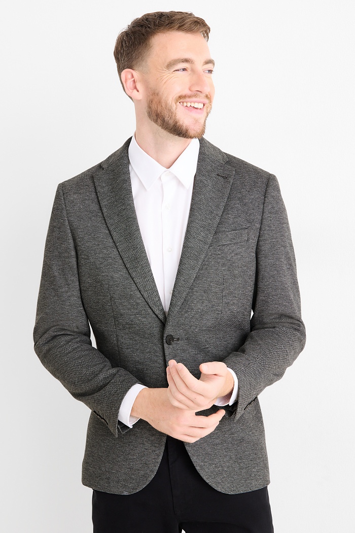 C&A Sakko-Slim Fit-Flex, Grau, Größe: M