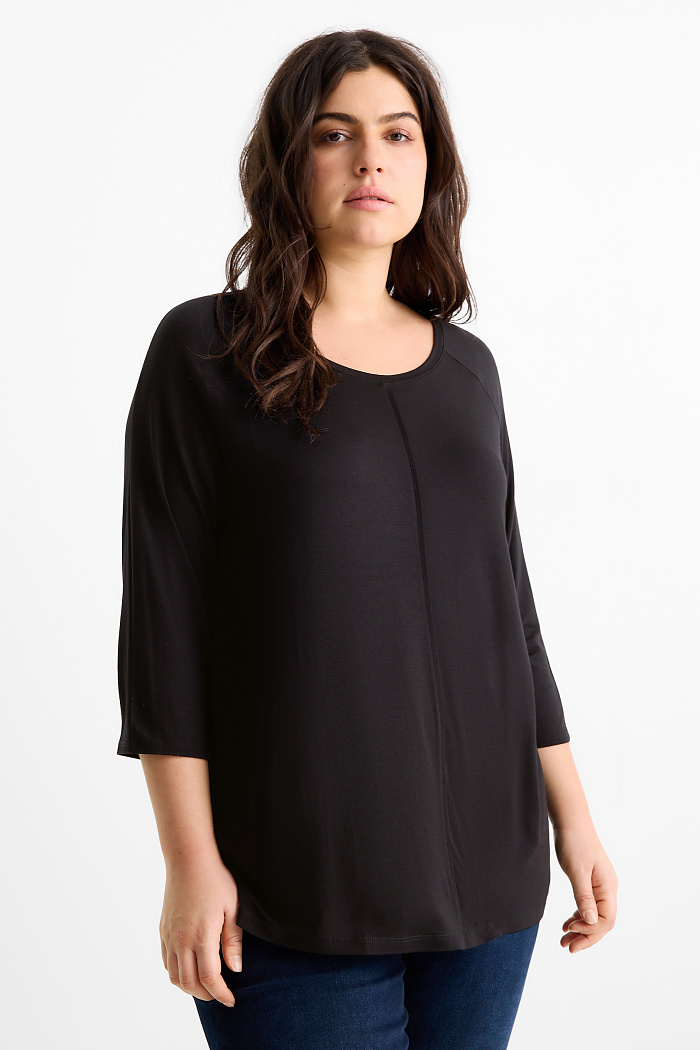 C&A T-Shirt, Schwarz, Größe: 48