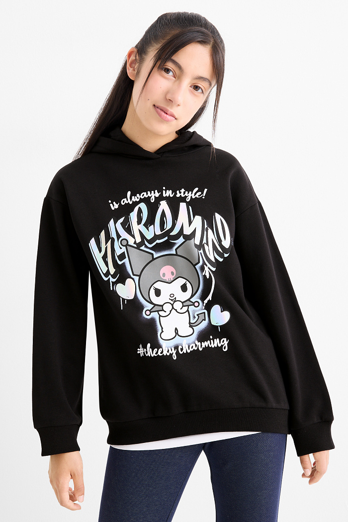 C&A Kuromi-Hoodie, Schwarz, Größe: 170