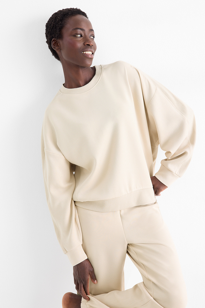 C&A Sport-Sweatshirt-Yoga, Beige, Größe: XL