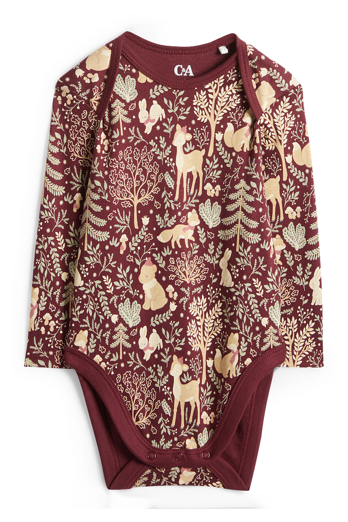 C&A Waldtiere-Baby-Body, Beige, Größe: 80