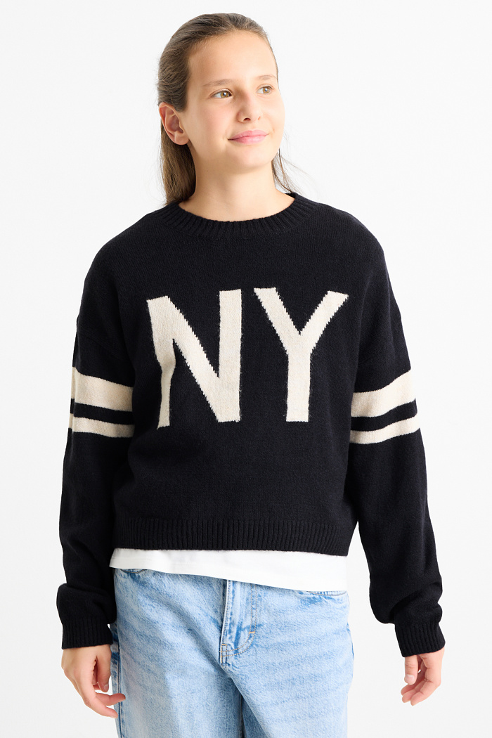 C&A New York-Pullover, Blau, Größe: 134
