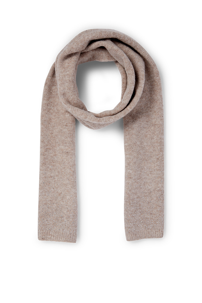 C&A Schal mit Strasssteinen, Beige, Größe: 1 size