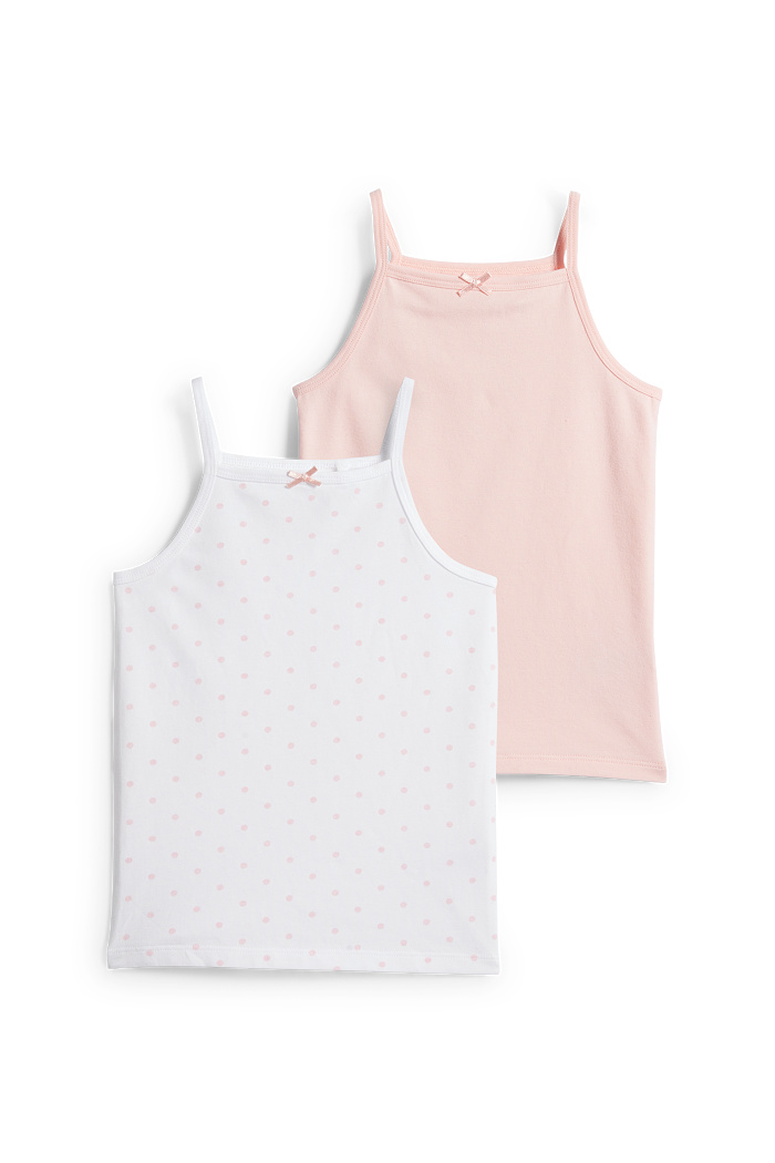 C&A Multipack 2er-Singlet, Weiß, Größe: 134-140