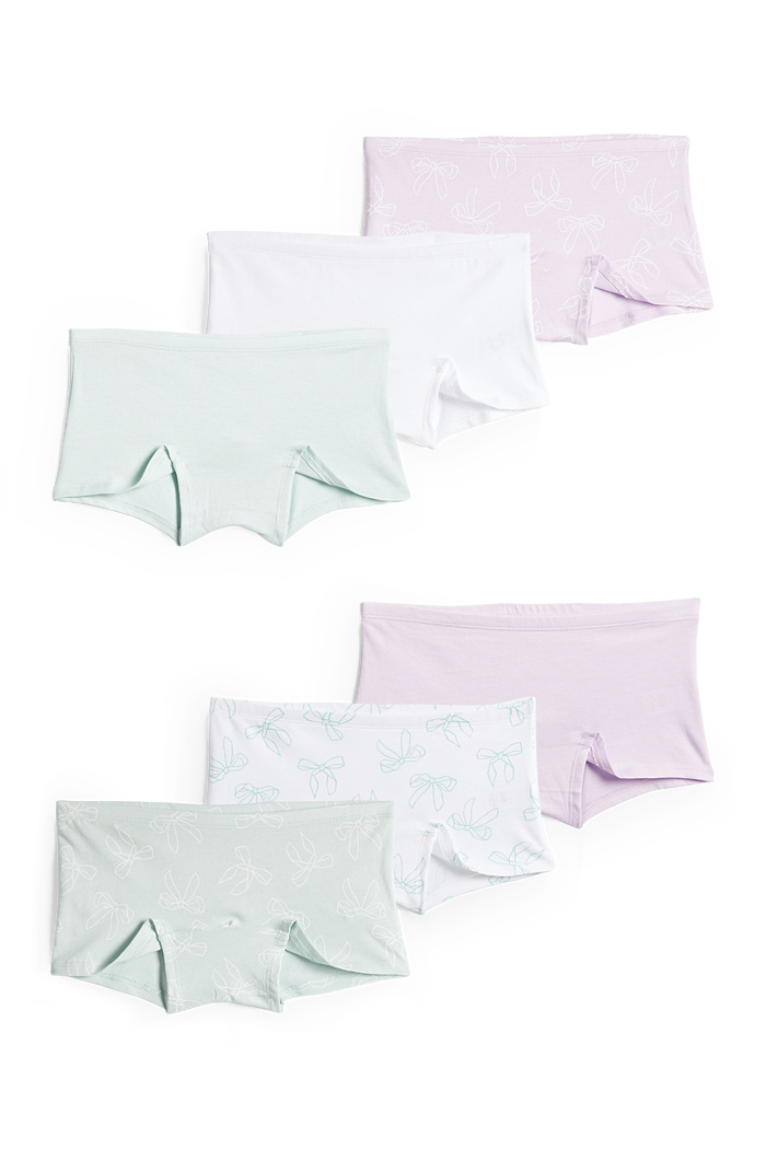 C&A Multipack 6er-Schleife-Boxershorts, Grün, Größe: 122-128