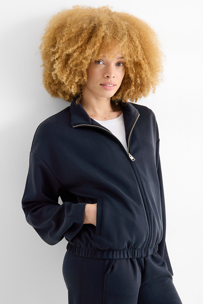 C&A Sweatjacke, Blau, Größe: XL