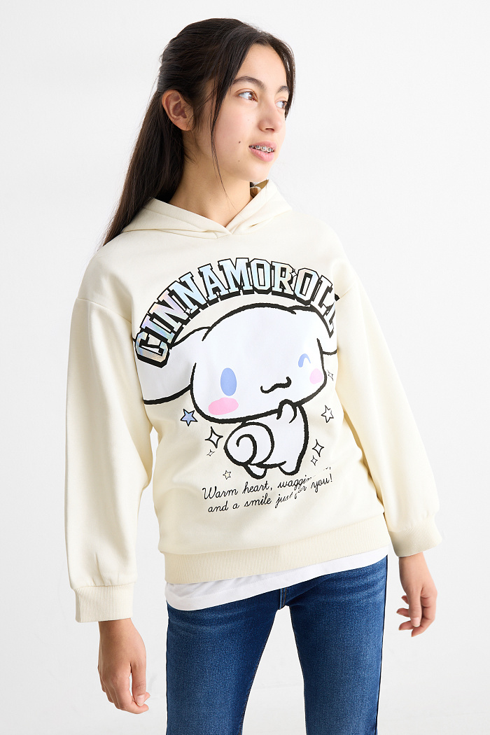 C&A Cinnamoroll-Hoodie, Weiß, Größe: 164