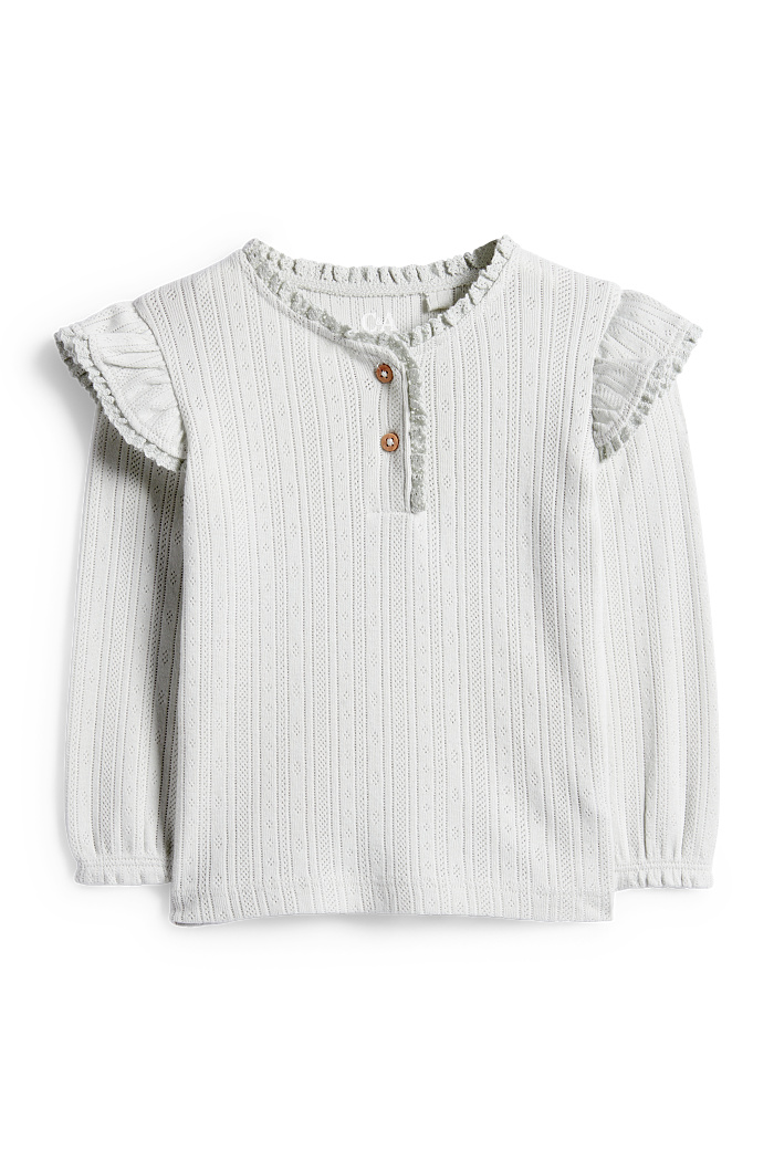 C&A Baby-Langarmshirt, Grün, Größe: 74