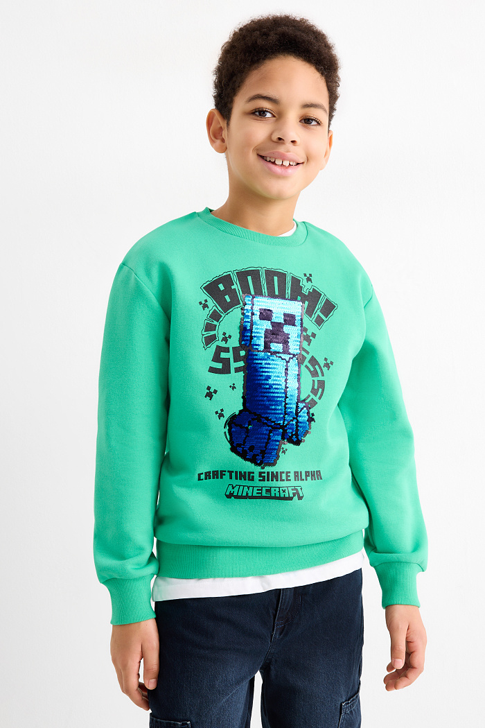 C&A Minecraft-Sweatshirt, Grün, Größe: 170