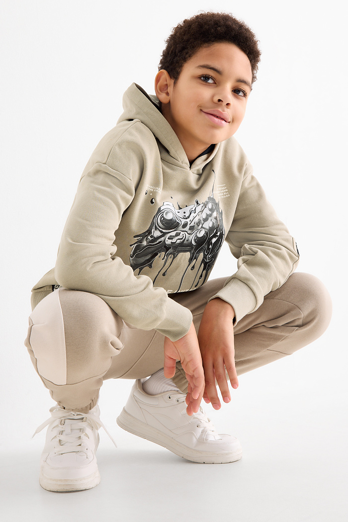 C&A Gaming-Controller-Hoodie, Beige, Größe: 170