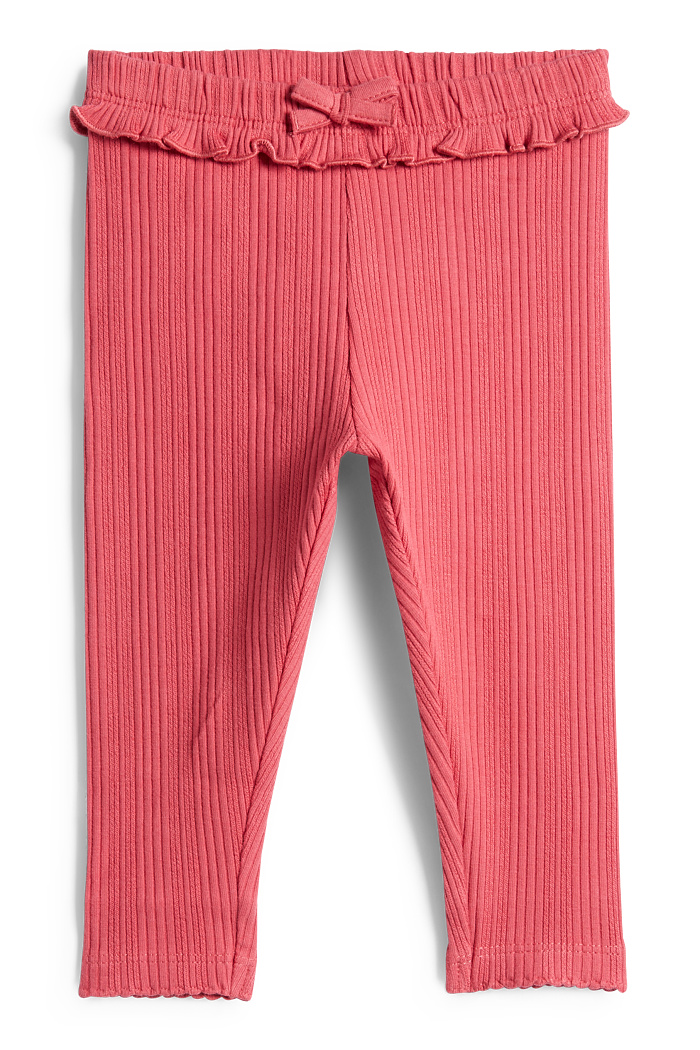 C&A Baby-Leggings-gerippt, Rot, Größe: 98