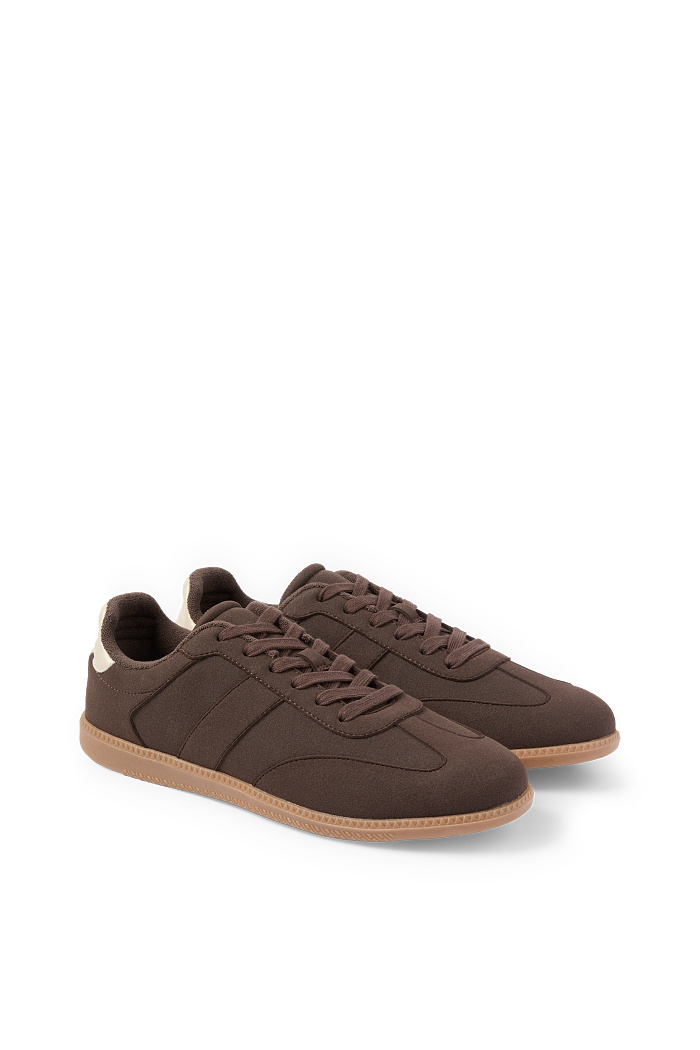 C&A Sneaker-Lederimitat, Braun, Größe: 42