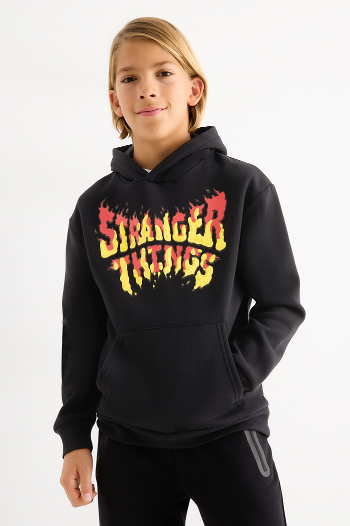 C&A Stranger Things-Hoodie, Schwarz, Größe: 134