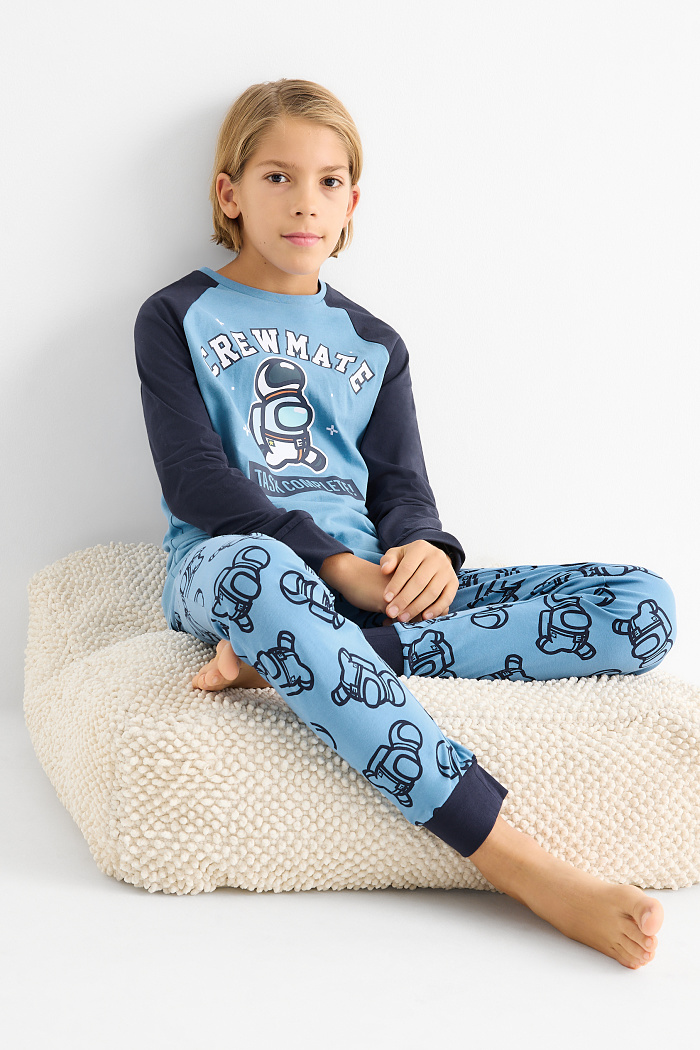C&A Among Us-Pyjama-2 teilig, Blau, Größe: 134