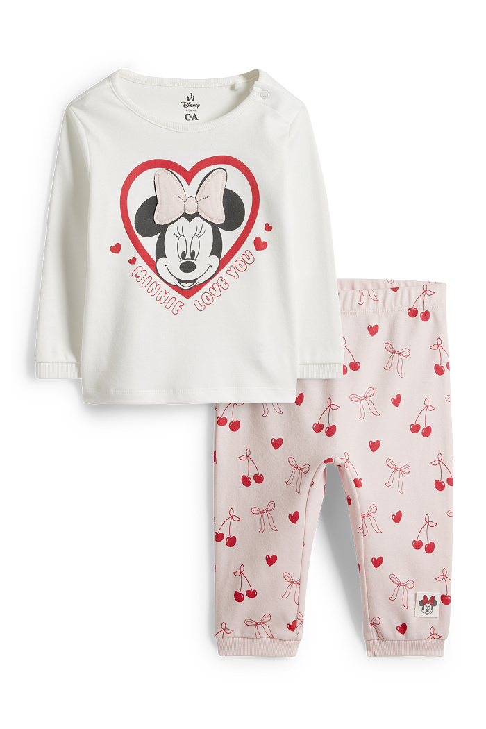 C&A Minnie Maus-Baby-Pyjama-2 teilig, Rosa, Größe: 86