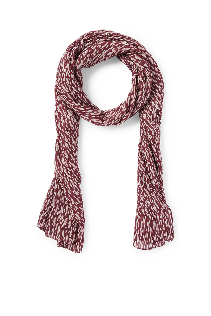 C&A Schal-gemustert, Beige, Größe: 1 size